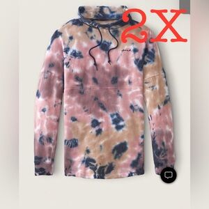 2X PINK Victoria Secret Tie Dye Sweatshirt